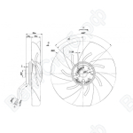 Осевой вентилятор ebmpapst A4E250AH0201