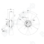 Осевой вентилятор ebmpapst A4E300AA0101