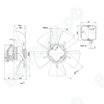 Осевой вентилятор ebmpapst A4E300AA0148