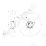 Осевой вентилятор ebmpapst A4E300AB0118