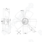 Осевой вентилятор ebmpapst A4E330AB1812
