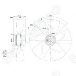 Осевой вентилятор ebmpapst A4E350AA0601_1