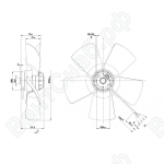 Осевой вентилятор ebmpapst A4E350AA0623