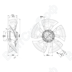 Осевой вентилятор ebmpapst A4E350AN0201_1