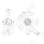 Осевой вентилятор ebmpapst A4E400AP0202