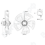 Осевой вентилятор ebmpapst A6D630AN0101