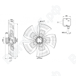 Осевой вентилятор ebmpapst A6D710AQ0101_1