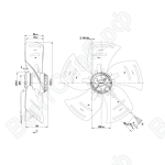 Осевой вентилятор ebmpapst A6E400AP1001_1