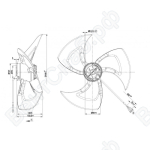 Осевой вентилятор ebmpapst A6E450AF1312