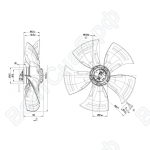 Осевой вентилятор ebmpapst A6E450AJ0801_1