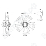 Осевой вентилятор ebmpapst A6E630AN0101