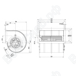 Центробежный вентилятор ebmpapst D1G133DC1717