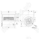 Центробежный вентилятор ebmpapst D2D146AA2425