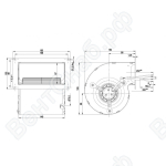 Центробежный вентилятор ebmpapst D2E097BE0165