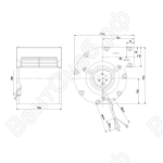 Центробежный вентилятор ebmpapst D2E097CB0102