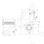Центробежный вентилятор ebmpapst D2E097CB0109