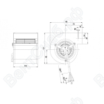 Центробежный вентилятор ebmpapst D2E097CH8502