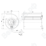 Центробежный вентилятор ebmpapst D2E133AM4701