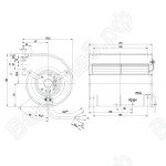 Центробежный вентилятор ebmpapst D2E133AM4765
