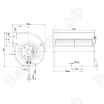 Центробежный вентилятор ebmpapst D2E133AM52C2