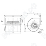 Центробежный вентилятор ebmpapst D2E133DM64I5