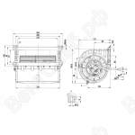 Центробежный вентилятор ebmpapst D2E133LM3401