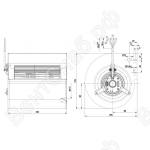 Центробежный вентилятор ebmpapst D2E146AP4714