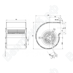 Центробежный вентилятор ebmpapst D2E146CD5123