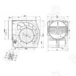 Центробежный вентилятор ebmpapst D2E146KA4501_1