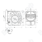 Центробежный вентилятор ebmpapst D2E146KB2701_1