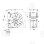 Центробежный вентилятор ebmpapst D2E160FI0101_1