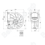 Центробежный вентилятор ebmpapst D2E160FK1102_1