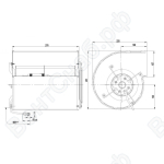 Центробежный вентилятор ebmpapst D4E160FH1205