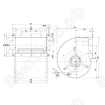 Центробежный вентилятор ebmpapst D4E225BC0102_1