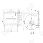 Центробежный вентилятор ebmpapst D4E225CC0102_1