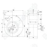 Центробежный вентилятор ebmpapst G2E140AL4001_1