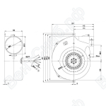 Центробежный вентилятор ebmpapst G2E140NL3301_1