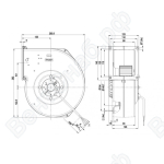 Центробежный вентилятор ebmpapst G2E180EH0301_1