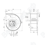 Центробежный вентилятор ebmpapst G3G140RF2311