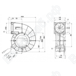 Центробежный вентилятор ebmpapst G3G190RQ4504