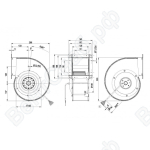 Центробежный вентилятор ebmpapst G4D180BD2816