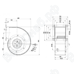 Центробежный вентилятор ebmpapst G4D180FF2001