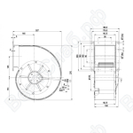 Центробежный вентилятор ebmpapst G4D200BL1201_1