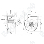 Центробежный вентилятор ebmpapst G4D250DC1003_1