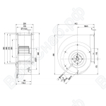 Центробежный вентилятор ebmpapst G4D280AI0306