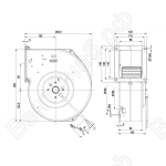 Центробежный вентилятор ebmpapst G4E180AB0101_1