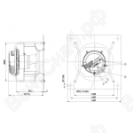 Центробежный вентилятор ebmpapst K3G250AV29B2_1