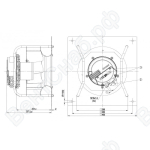 Центробежный вентилятор ebmpapst K3G250AV29B4