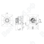 Центробежный вентилятор ebmpapst K3G250PR02J2