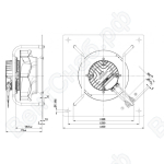 Центробежный вентилятор ebmpapst K3G250RR01H2_1